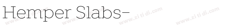 Hemper Slabs字体转换
